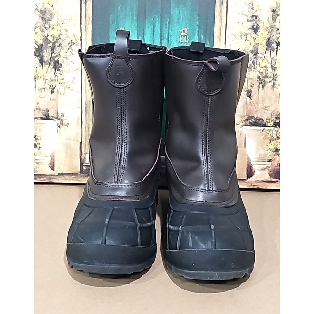 Kamik Dawson Boots Size 13 Gaucho Brown Leather Men's Thinsulate Waterproof - Picture 8 of 10
